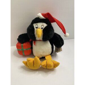 Mary Meyer Penguin Plush‎ 8” Stuffed Animal Santa Hat Holiday Christmas Present